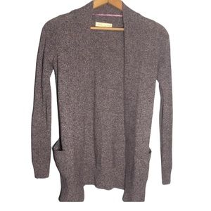 STARING AT STARS | Women’s Marled Purple Open Knit Cardigan Sweater size XS